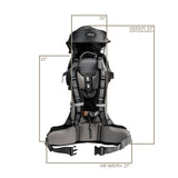 ClevrPlus Baby Backpack Hiking Child Carrier, Black (CL_CRS600231) - Alt Image 6