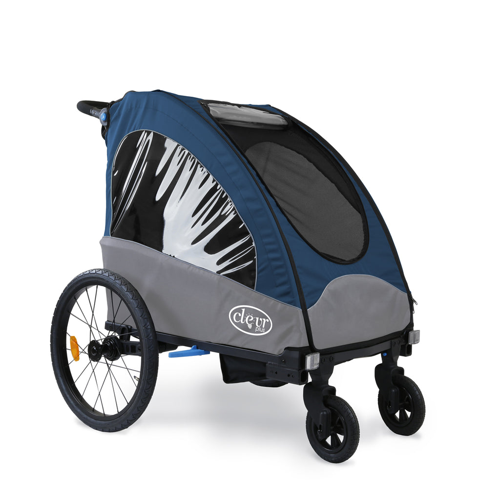 convertible bike trailer jogging stroller Venturer Bike Trailer/Jogger/Stroller, Midnight Blue
