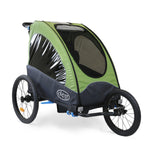 ClevrPlus Venturer Double Bicycle Baby Kid Child Trailer Bike Jogger/Stroller Folding, Green (CL_CLP802613) - Main Image