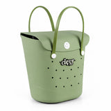 ClevrPlus Convertible Beach Tote Backpack, Green – Waterproof EVA Beach Bag with Removable Straps & Lid, Sandproof Rubber Beach Tote, Lightweight Pool Bag (CL_CLP807101) - Alt Image 8