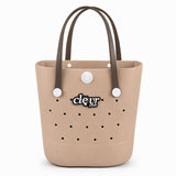 ClevrPlus Convertible Beach Tote Backpack, Brown – Waterproof EVA Beach Bag with Removable Straps & Lid, Sandproof Rubber Beach Tote, Lightweight Pool Bag (CL_CLP807103) - Alt Image 9