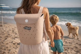 ClevrPlus Convertible Beach Tote Backpack, Brown – Waterproof EVA Beach Bag with Removable Straps & Lid, Sandproof Rubber Beach Tote, Lightweight Pool Bag (CL_CLP807103) - Alt Image 4