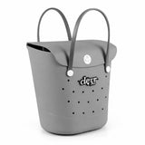 ClevrPlus Convertible Beach Tote Backpack, Grey – Waterproof EVA Beach Bag with Removable Straps & Lid, Sandproof Rubber Beach Tote, Lightweight Pool Bag (CL_CLP807104) - Alt Image 8
