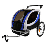 Blue ClevrPlus Deluxe Child Trailer/ Bicycle Jogger (CL_CLP802605) - Alt Image 1