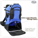 Deluxe Baby Backpack Child Carrier, Blue |  ClevrPlus Carriers.