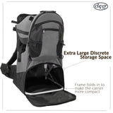 Deluxe Baby Backpack Child Carrier, Grey |  ClevrPlus Carriers.