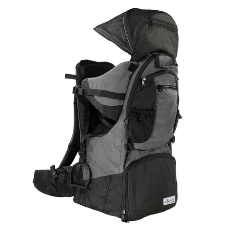 Deluxe Baby Backpack Child Carrier, Grey |  ClevrPlus Carriers.