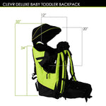Deluxe Baby Backpack Child Carrier, Green |  ClevrPlus Carriers.