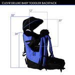 Deluxe Baby Backpack Child Carrier, Blue |  ClevrPlus Carriers.