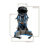 ClevrPlus Baby Backpack Hiking Child Carrier, Blue (CL_CRS600233) - Alt Image 7