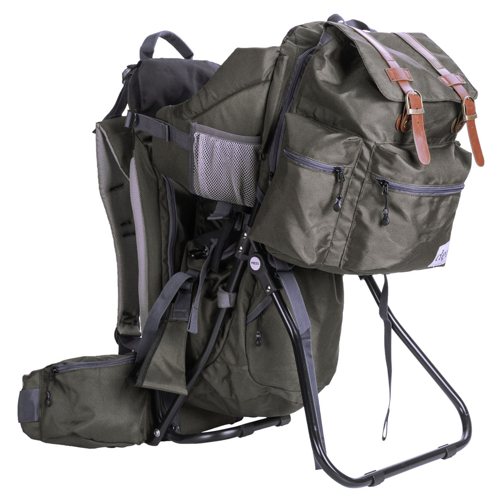 best lightweight hiking backpack saddle pack aluminium frame for children Urban Explorer Baby Backpack Child Carrier, Olive Green