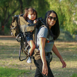 ClevrPlus Urban Explorer Baby Backpack Cross Country Child Carrier with Detachable Bag, Green (CL_CRS600241) - Alt Image 2