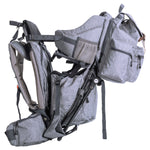 ClevrPlus Urban Explorer Baby Backpack Cross Country Child Carrier with Detachable Bag, Gray (CL_CRS600242) - Alt Image 8
