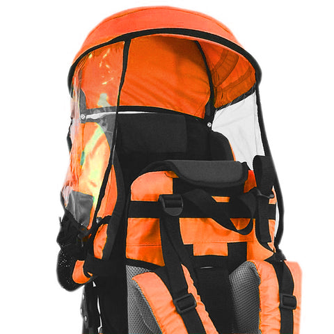 child in the rain with backpack Cross Country Rain Cover & Sunshade Canopy