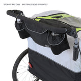 ClevrPlus Bike Trailer Storage Bag & Cup Holder, Black |  ClevrPlus Carriers.